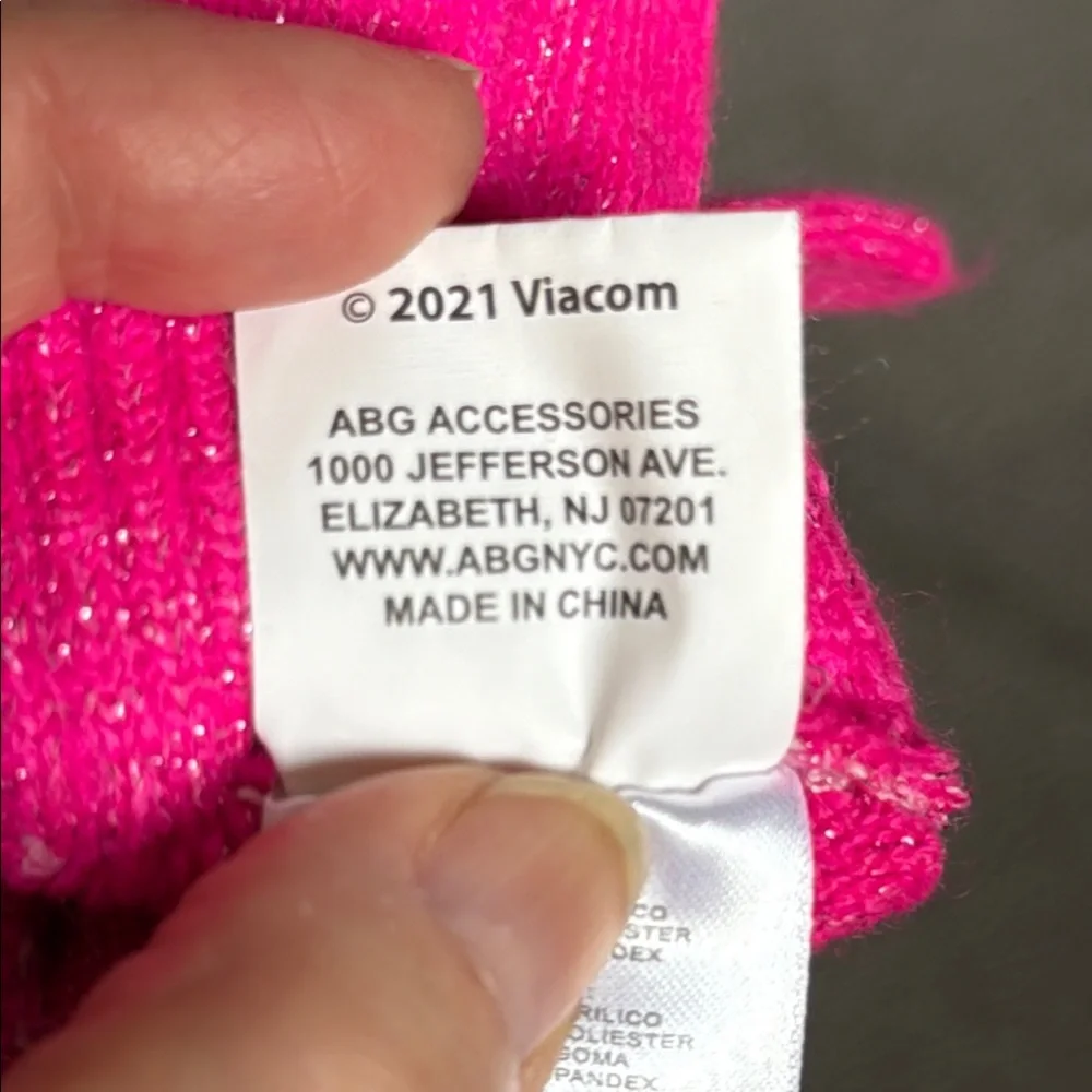 JoJo Siwa Pink Glitter Kids Gloves by Nickelodeon.